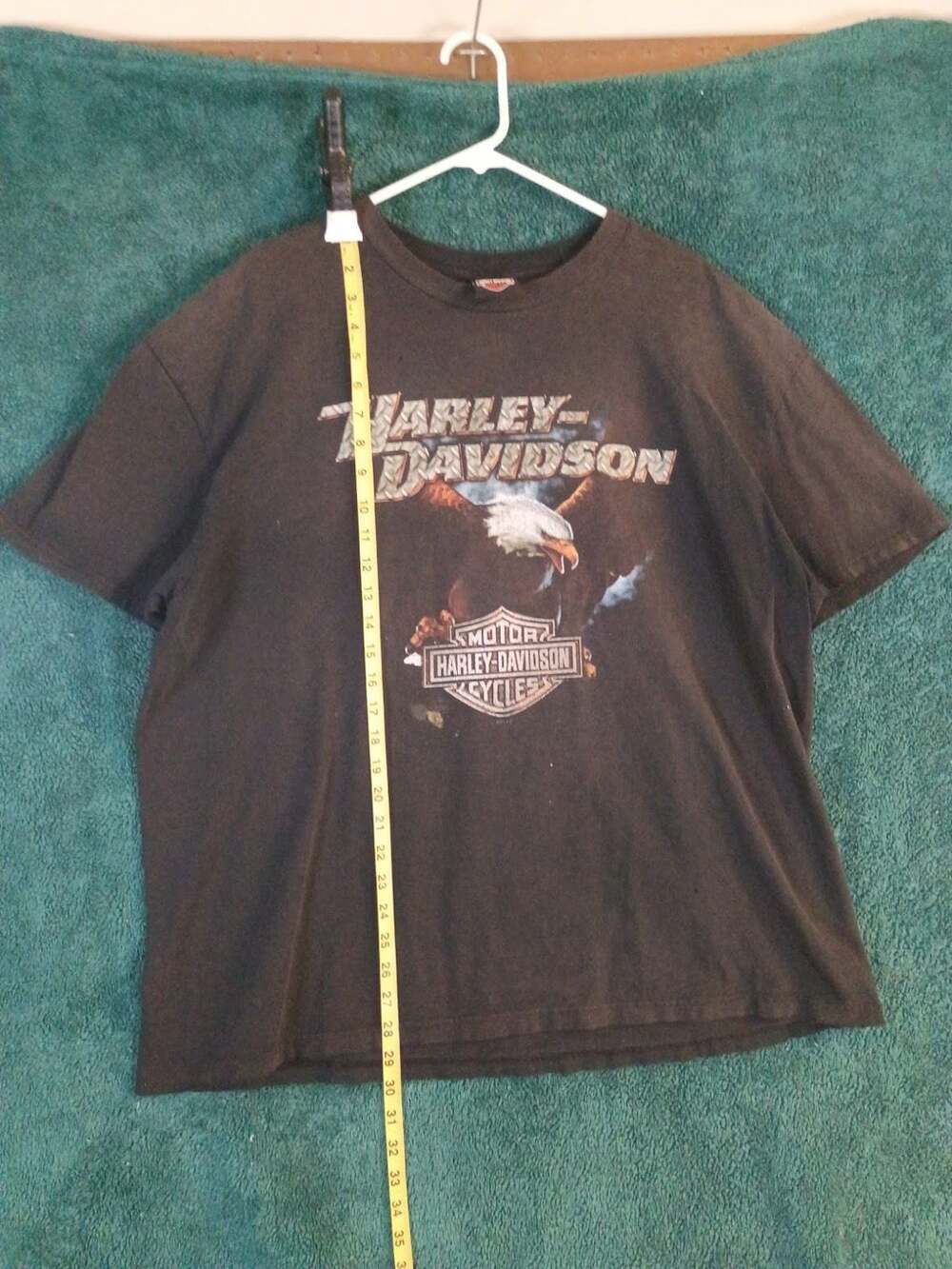 Vintage Harley-Davidson Chester's Mesa Arizona Eagle Graphic T-Shirt Black